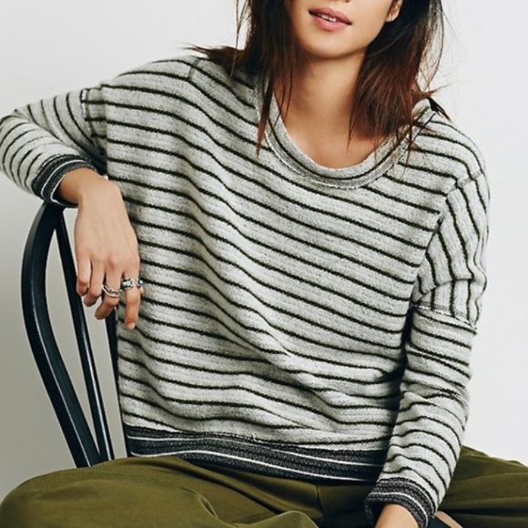 Free People Tops - Free People Little Ann Striped Pullover